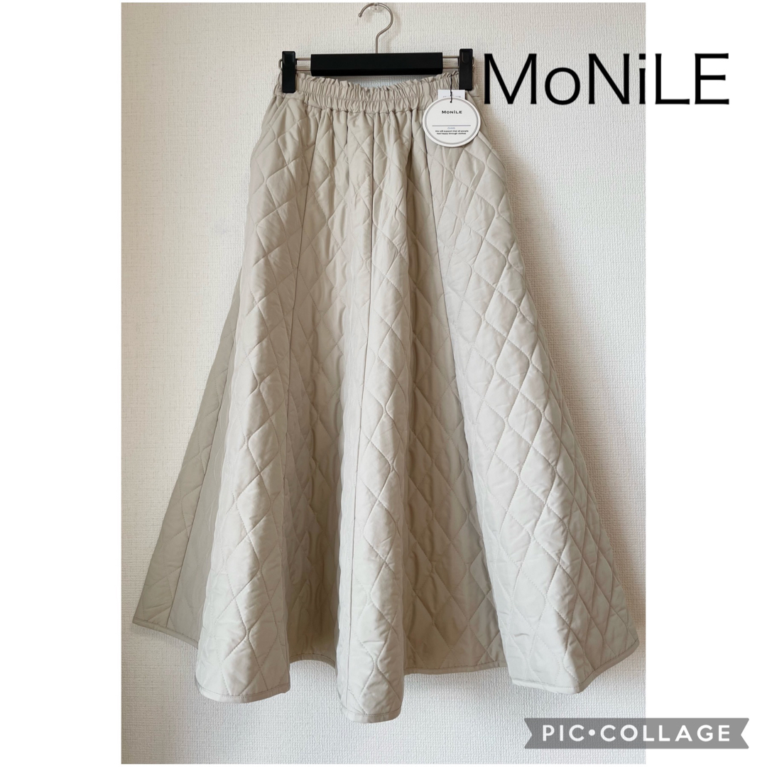 SCOT CLUB(スコットクラブ)の【新品】MoNiLE モニーレ キルティング ロングフレアスカート レディースのスカート(ロングスカート)の商品写真