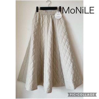 スコットクラブ(SCOT CLUB)の【新品】MoNiLE モニーレ キルティング ロングフレアスカート(ロングスカート)