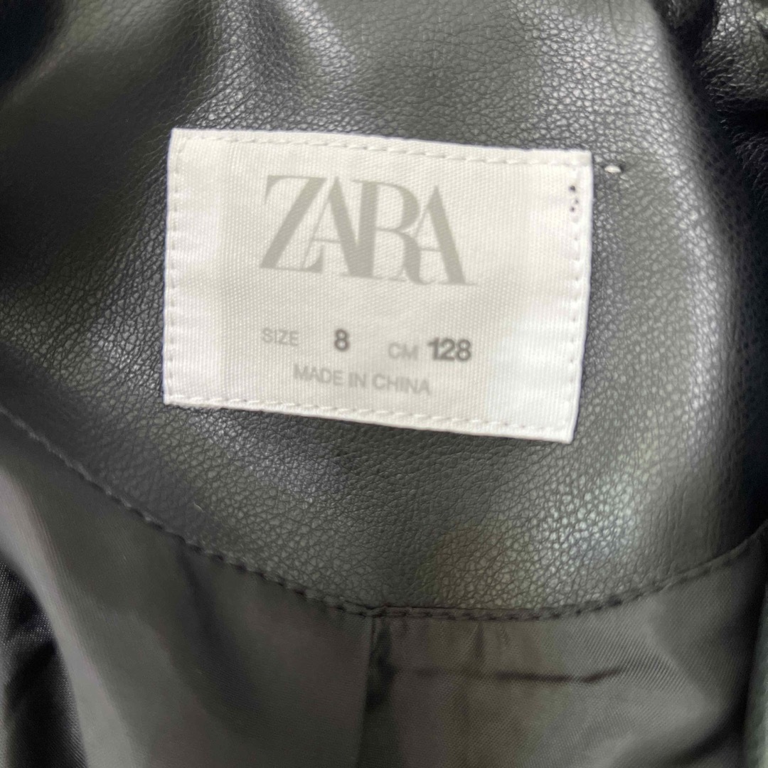 ZARA KIDS(ザラキッズ)のキッズ　レザージャケット キッズ/ベビー/マタニティのキッズ服男の子用(90cm~)(ジャケット/上着)の商品写真