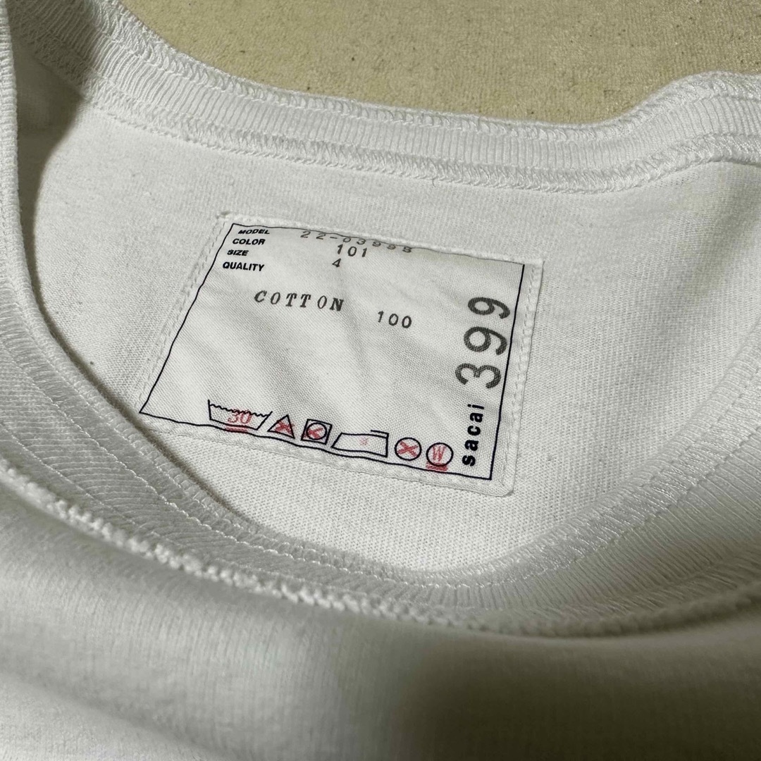 sacai(サカイ)のsacai Film Crew T-Shirt 22ss white 4 XL メンズのトップス(Tシャツ/カットソー(半袖/袖なし))の商品写真