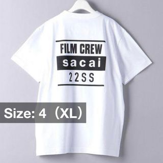 サカイ(sacai)のsacai Film Crew T-Shirt 22ss white 4 XL(Tシャツ/カットソー(半袖/袖なし))