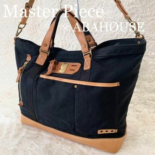 マスターピース(master-piece)の★美品 マスターピース × アバハウス ボストンバッグ 2way キャンバス 革(ボストンバッグ)