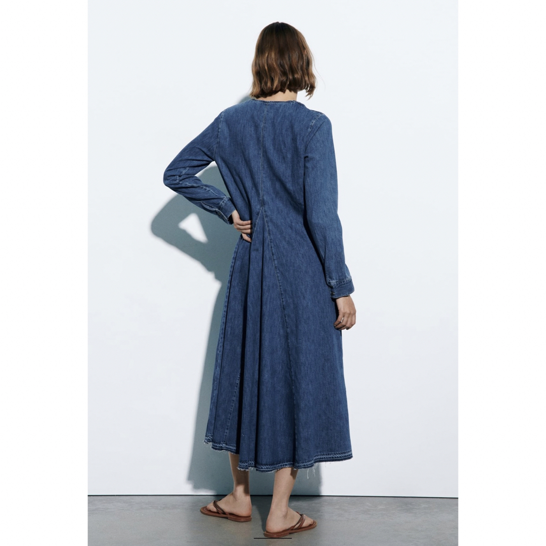 ZARA ロングデニムワンピース デニムワンピース ロングワンピース 新品 ZARA ロングデニムワンピース デニムワンピース ロングワンピース 新品
