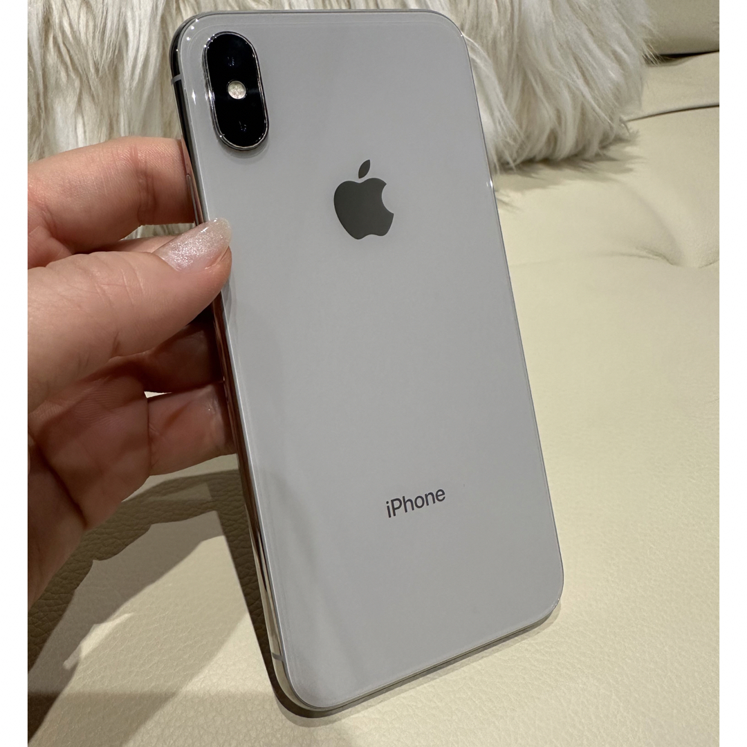 iPhone - iPhone X Silver 256 GB SIMフリーの通販 by tea｜アイ