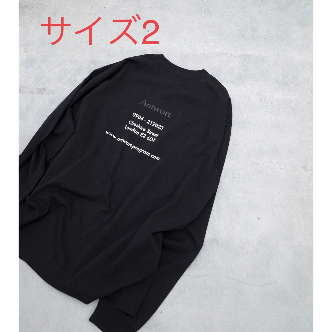 Tシャツ/カットソー(七分/長袖)Antwort STAFF LS T-SHIRT black 3