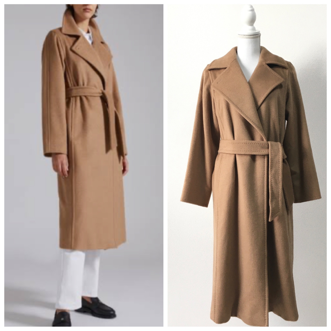 美品　MaxMara マックスマーラ  キャメル100% マニュエラ　コート