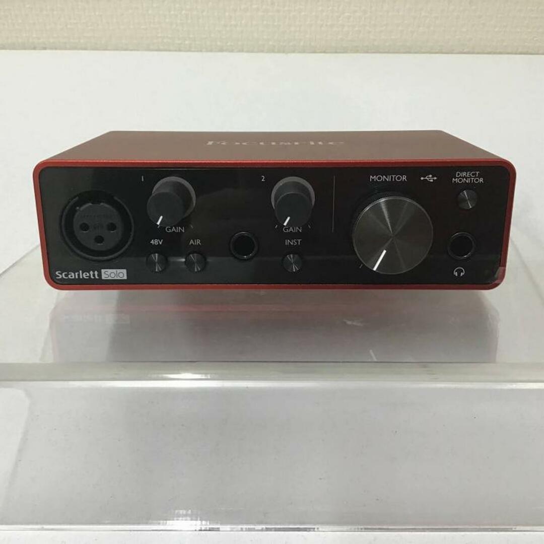 Focusrite（フォーカスライト）/ Scarlett Solo 3【USED】オーディオ・インターフェースUSBタイプ【イオンモール甲府昭和店】