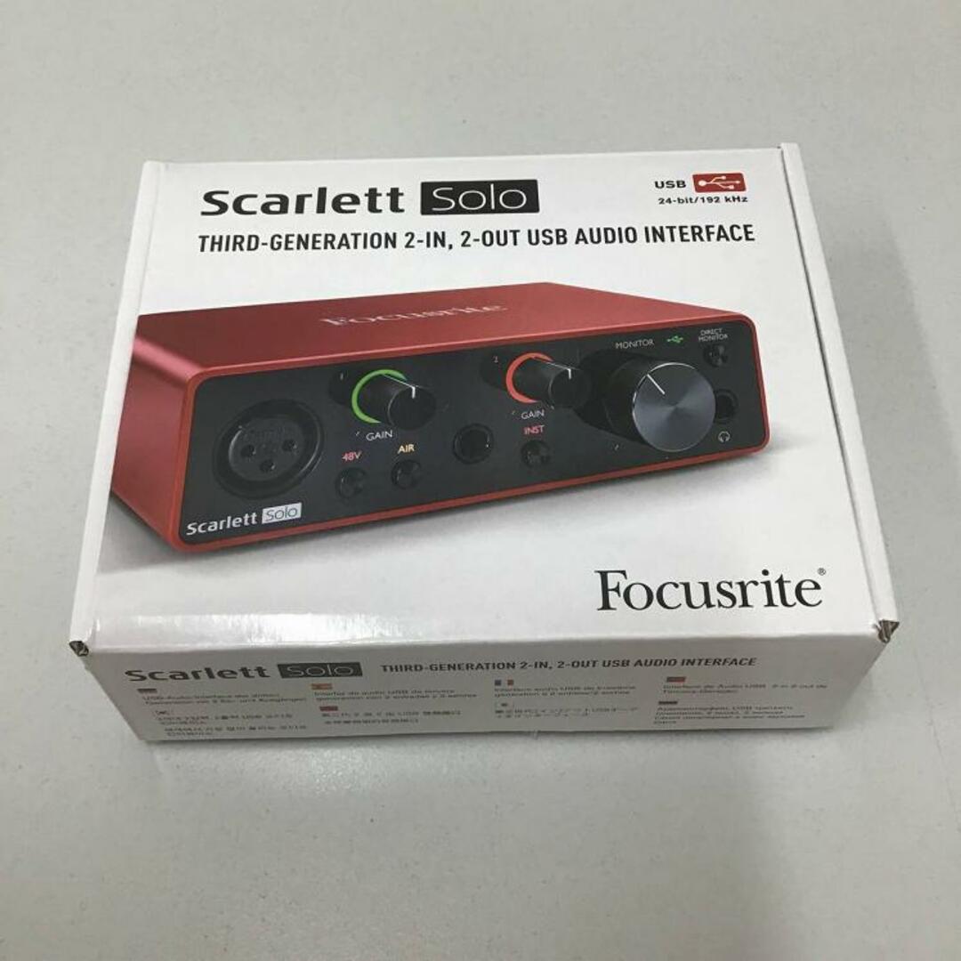 Focusrite（フォーカスライト）/ Scarlett Solo 3【USED】オーディオ・インターフェースUSBタイプ【イオンモール甲府昭和店】 7