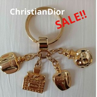 クリスチャンディオール(Christian Dior)のクリスチャンディオール 香水ボトル キーホルダー キーリング バッグチャーム(チャーム)