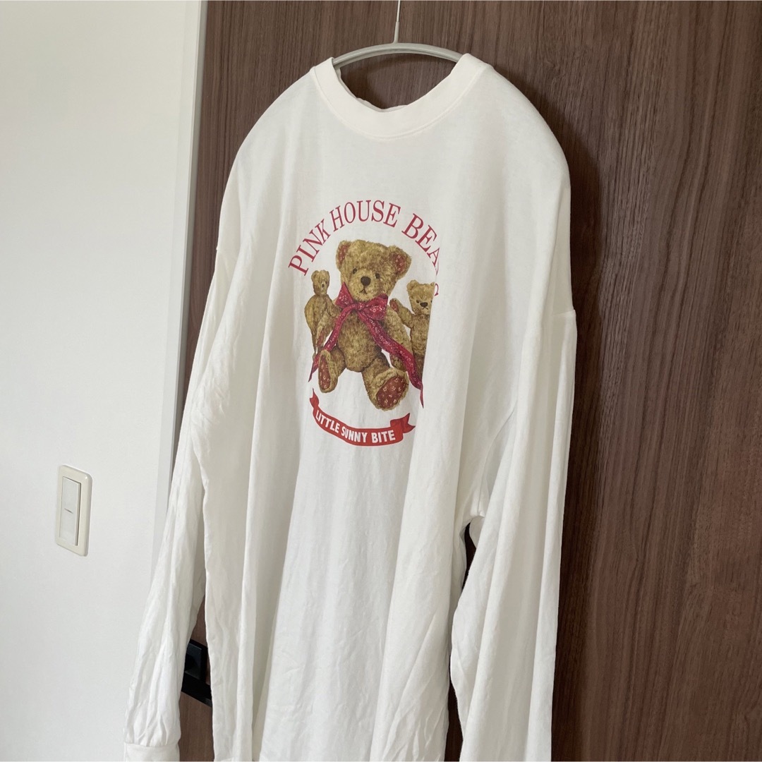 別注❁リトルサニーバイト×ピンクハウス 長袖Tシャツ テディベア くま ロンT