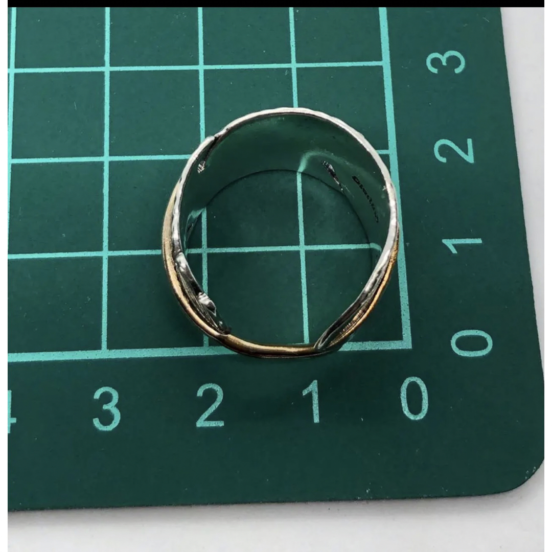 フェザーリング　指輪　Sterling 19号　刻印あり
