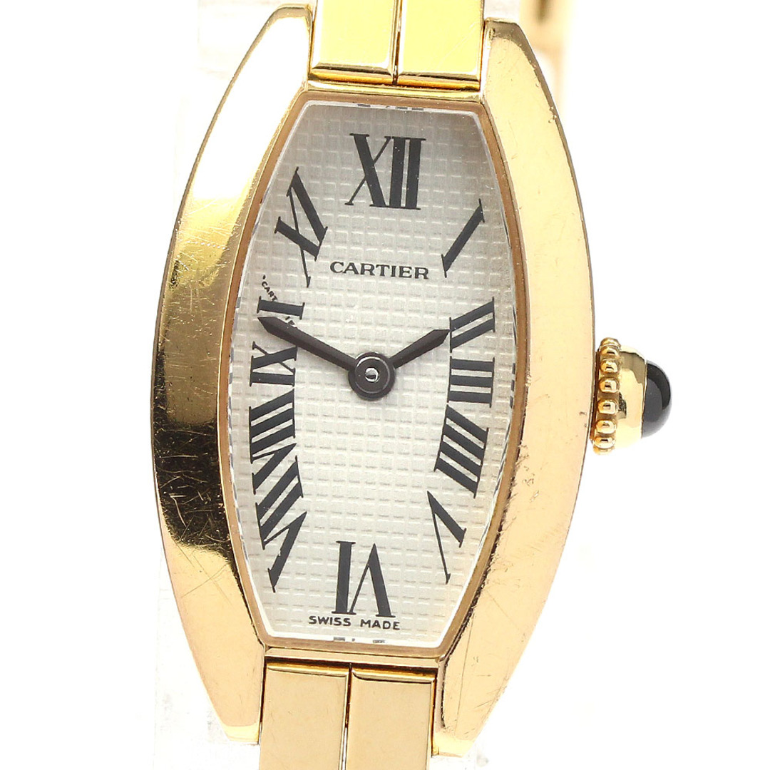 カルティエ CARTIER W15372X5 ミニトノー ラニエール K18PG クォーツ レディース _760318