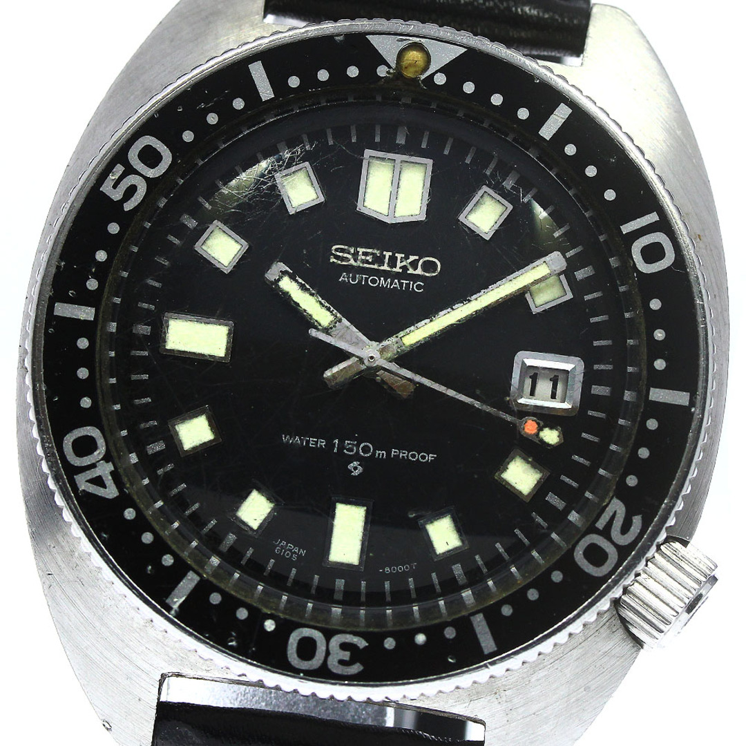 セイコー SEIKO 6105-8000 150M 2nd ダイバー 前期型 デイト 自動巻き メンズ _770612