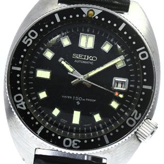 セイコー(SEIKO)のセイコー SEIKO 6105-8000 150M 2nd ダイバー 前期型 デイト 自動巻き メンズ _770612(腕時計(アナログ))