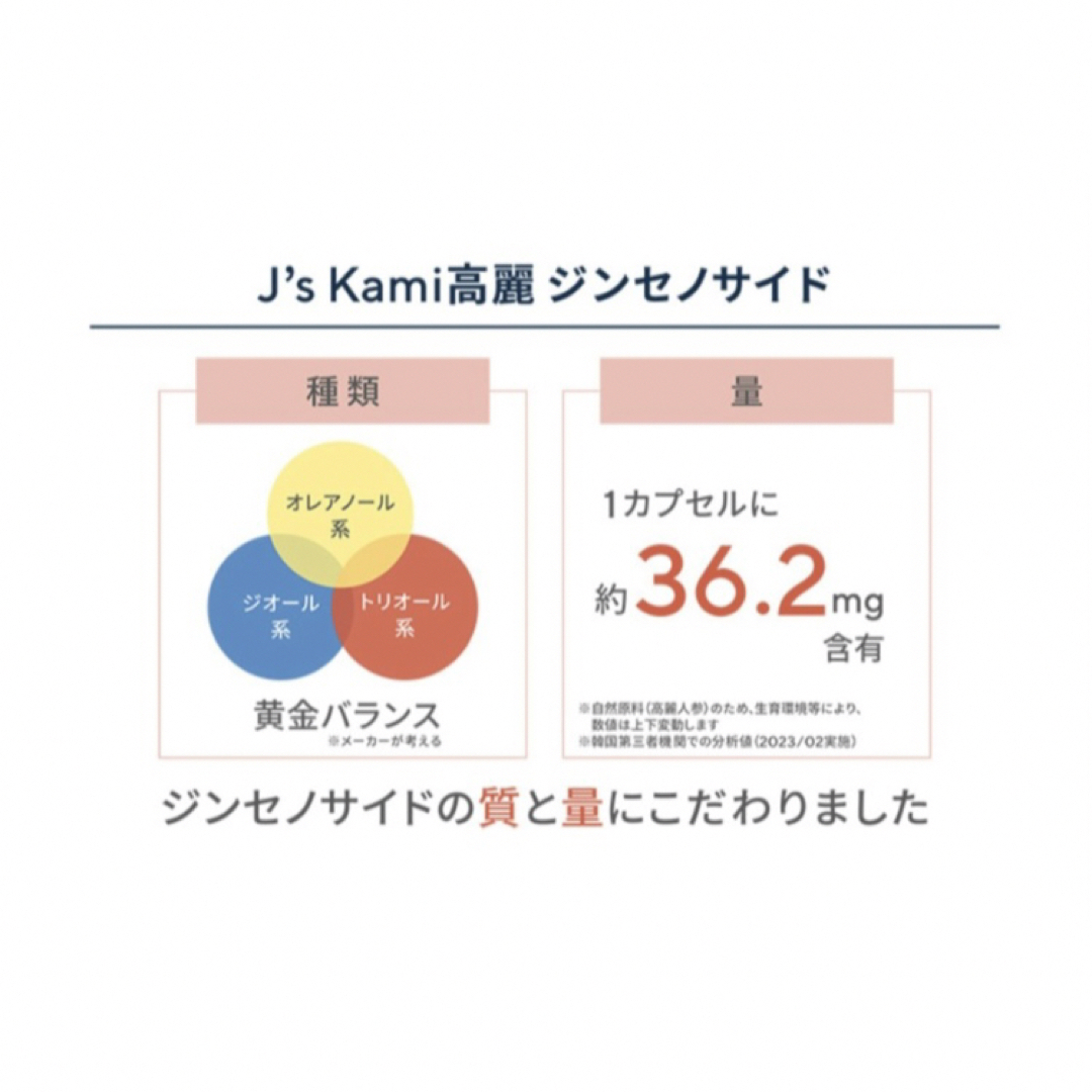 Jノリツグ　J`s Kami 高麗　高麗人参エキス　90粒