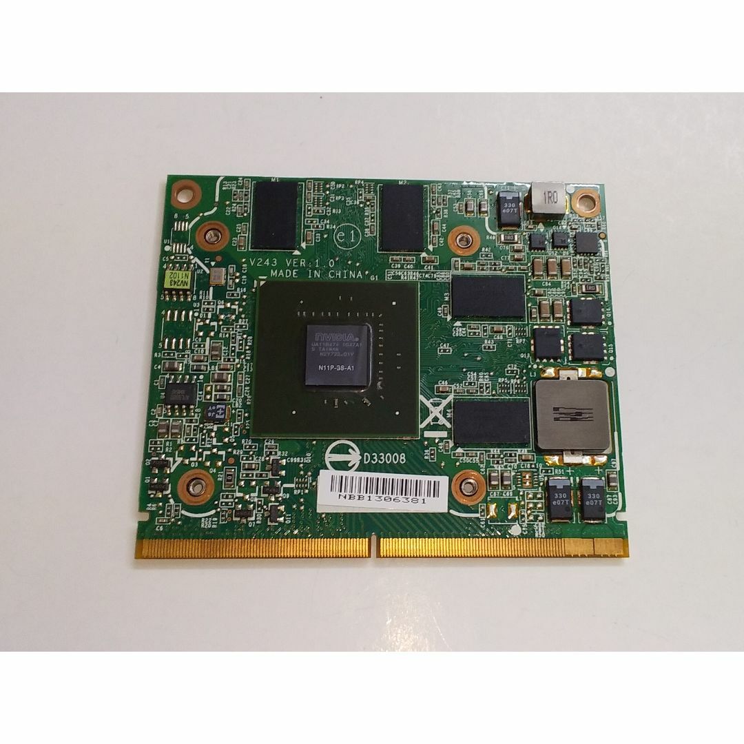 NVIDIA(エヌビディア)の【ジャンク】グラフィックボード nVIDIA GeForce GT-425M スマホ/家電/カメラのPC/タブレット(PCパーツ)の商品写真