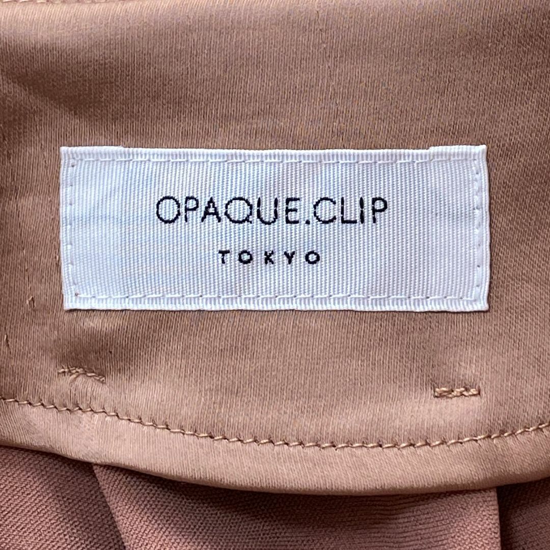 OPAQUE.CLIP(オペークドットクリップ)のオペークドットクリップ レディースノーカラーブルゾン　メーカーサイズ40 レディースのジャケット/アウター(ノーカラージャケット)の商品写真