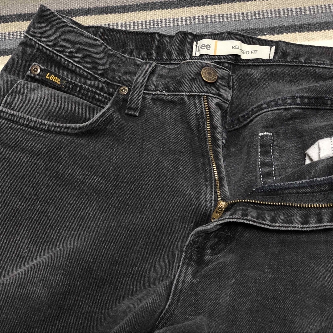 Lee(リー)のUSA仕入れ　ヴィンテージ　Lee 墨黒ブラックジーンズ　メキシコ製　501 6 メンズのパンツ(デニム/ジーンズ)の商品写真