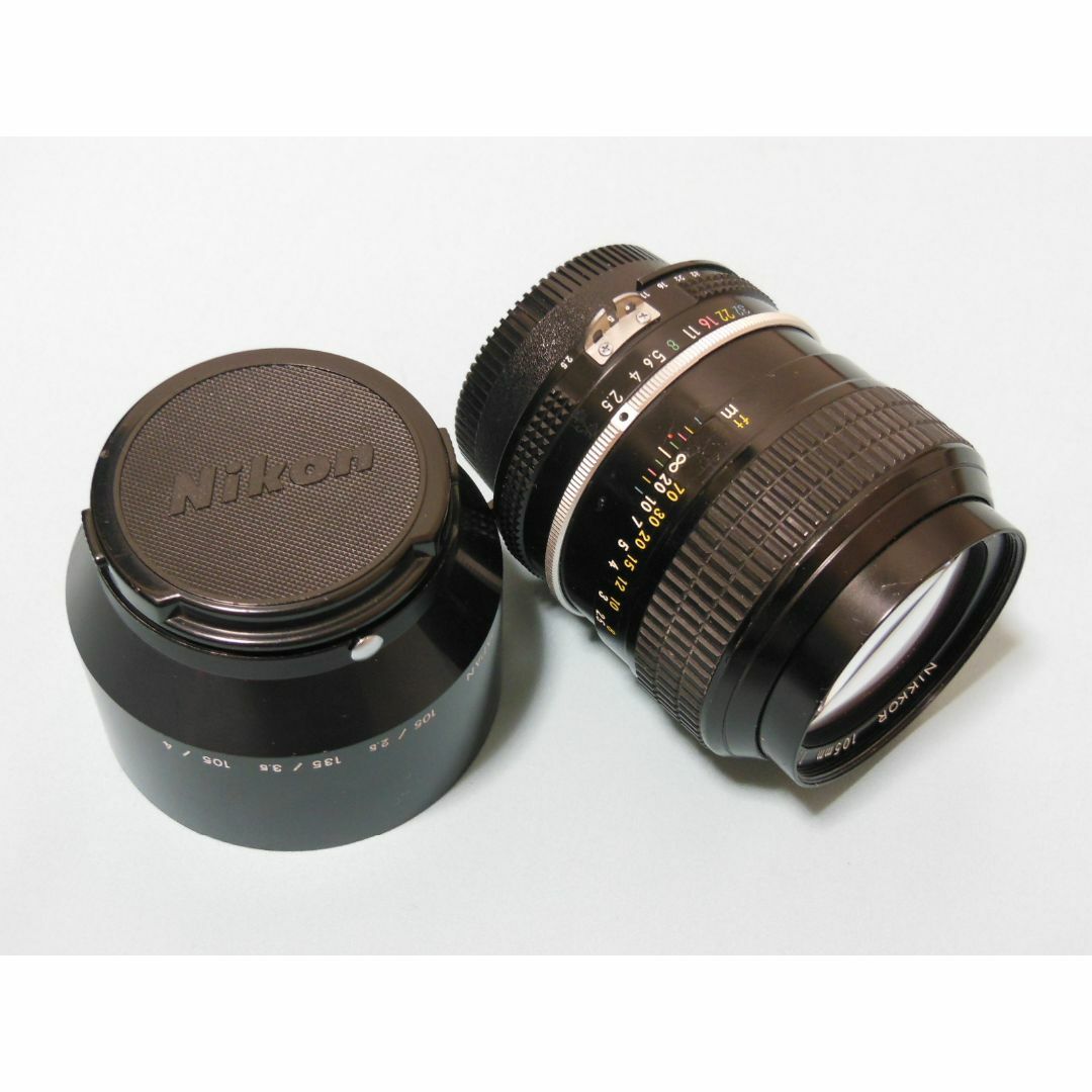 Nikon Ai 105mm F2.5フード付