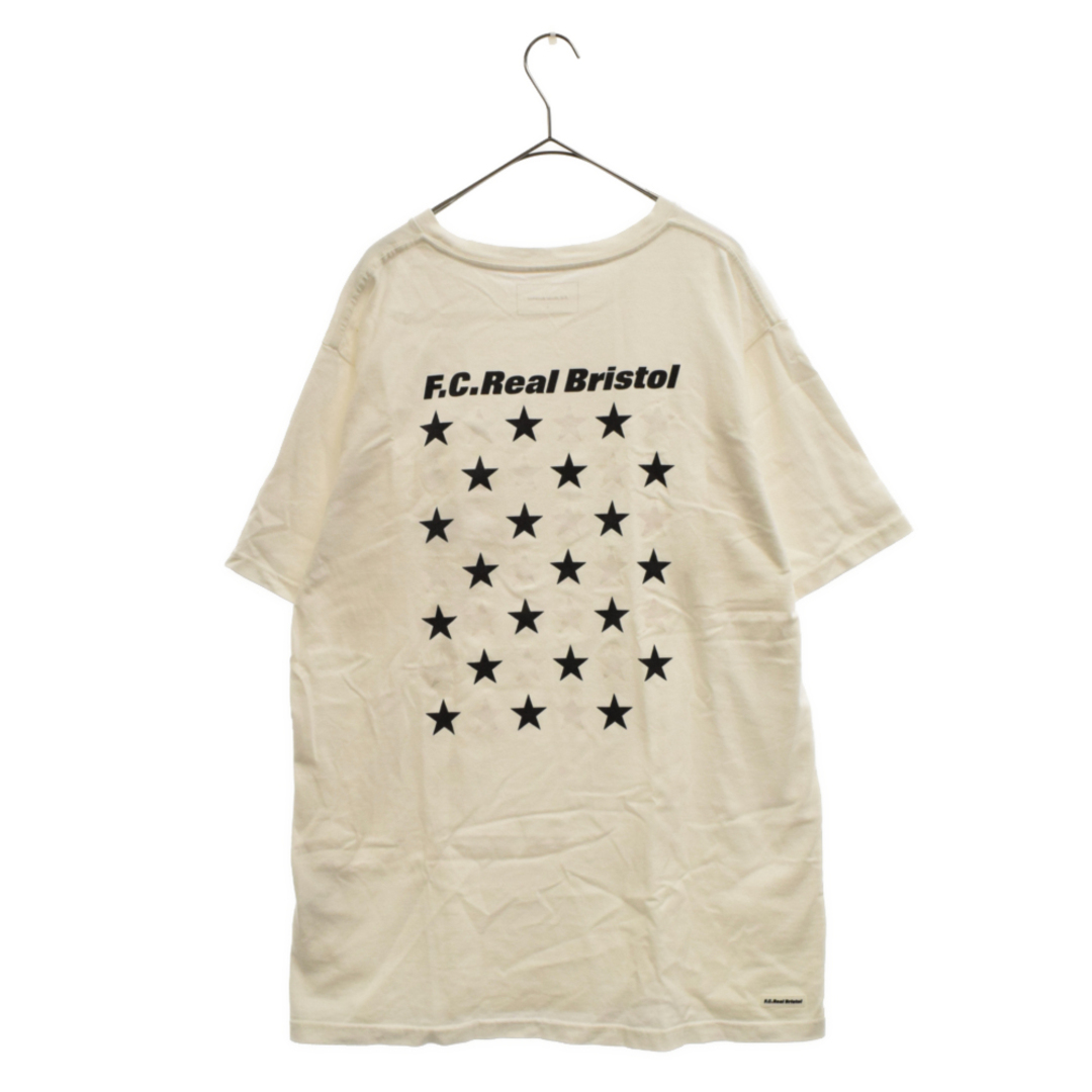 F.C.R.B./F.C.Real Bristol/FCRB エフシーアールビー/エフシーレアルブリストル 19SS Star Tee  バックスターロゴ半袖Tシャツ ホワイト FCRB-190066