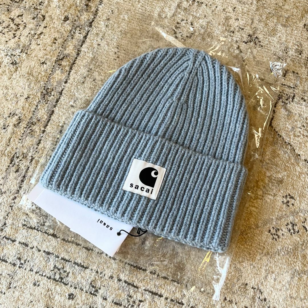 Sacai Carhartt WIP Beanie blue ニット帽