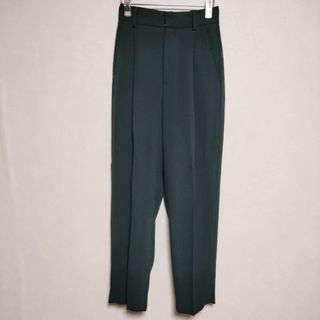 ビューティアンドユースユナイテッドアローズ(BEAUTY&YOUTH UNITED ARROWS)のROKU 6 BEAUTY&YOUTH GEORGETTE TUCK PANTS 2 定価20900円 パンツ ダークグリーン レディース ロクビューティアンドユース【中古】3-0903M∞(その他)