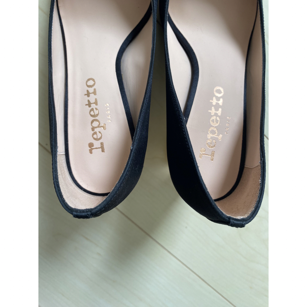 repetto - 新品未使用レペット Repetto 黒パンプス デザインヒール