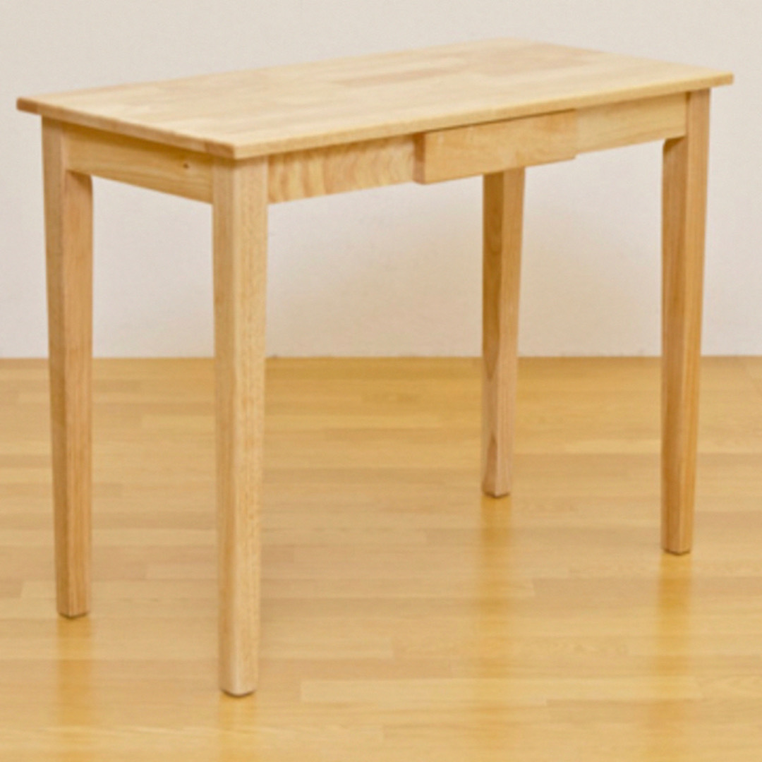 木製テーブル 90×45cm ナチュラル