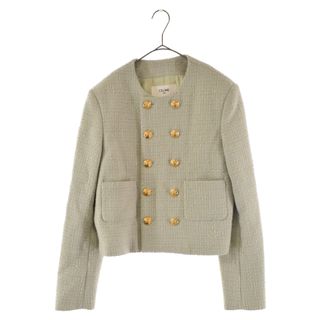 CELINE セリーヌ プレーンツイード シャスール ウール ジャケット
