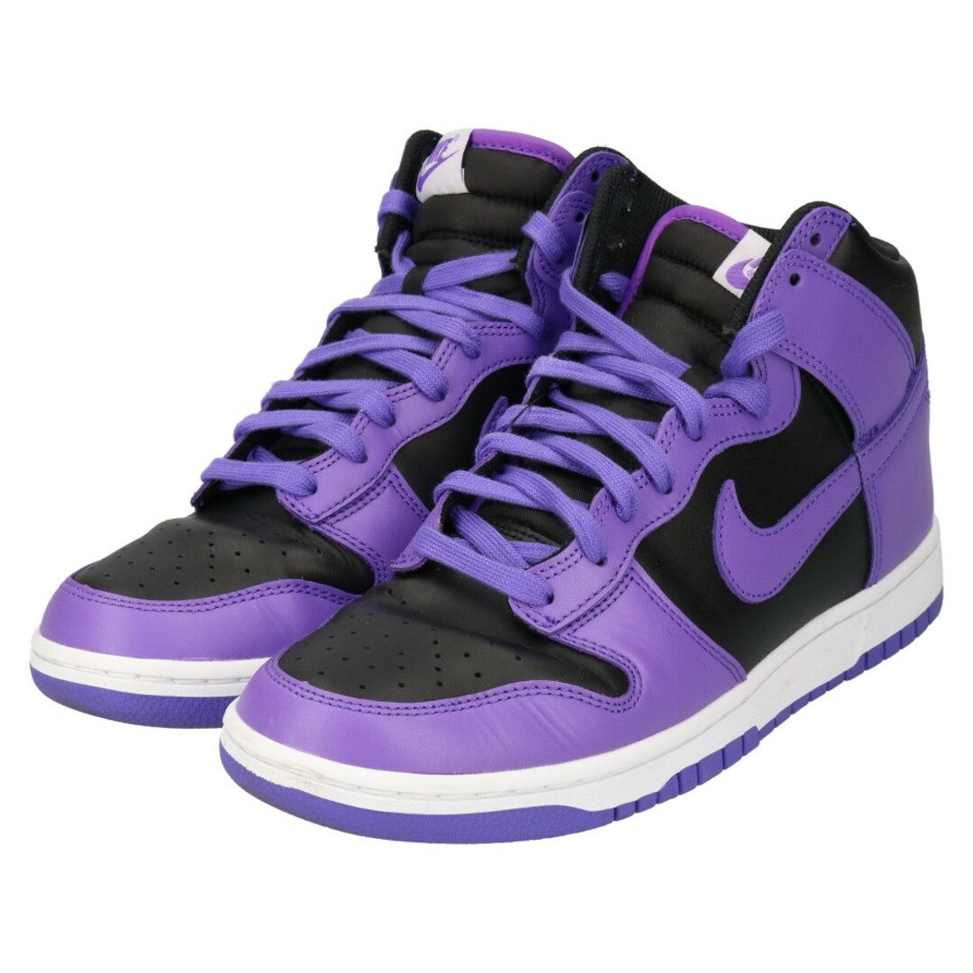 NIKE(ナイキ)のNIKE ナイキ DUNK HI RETRO BTTYS ダンクハイレトロ ハイカットスニーカー ブラック/パープル US9/27cm DV0829-500 メンズの靴/シューズ(スニーカー)の商品写真