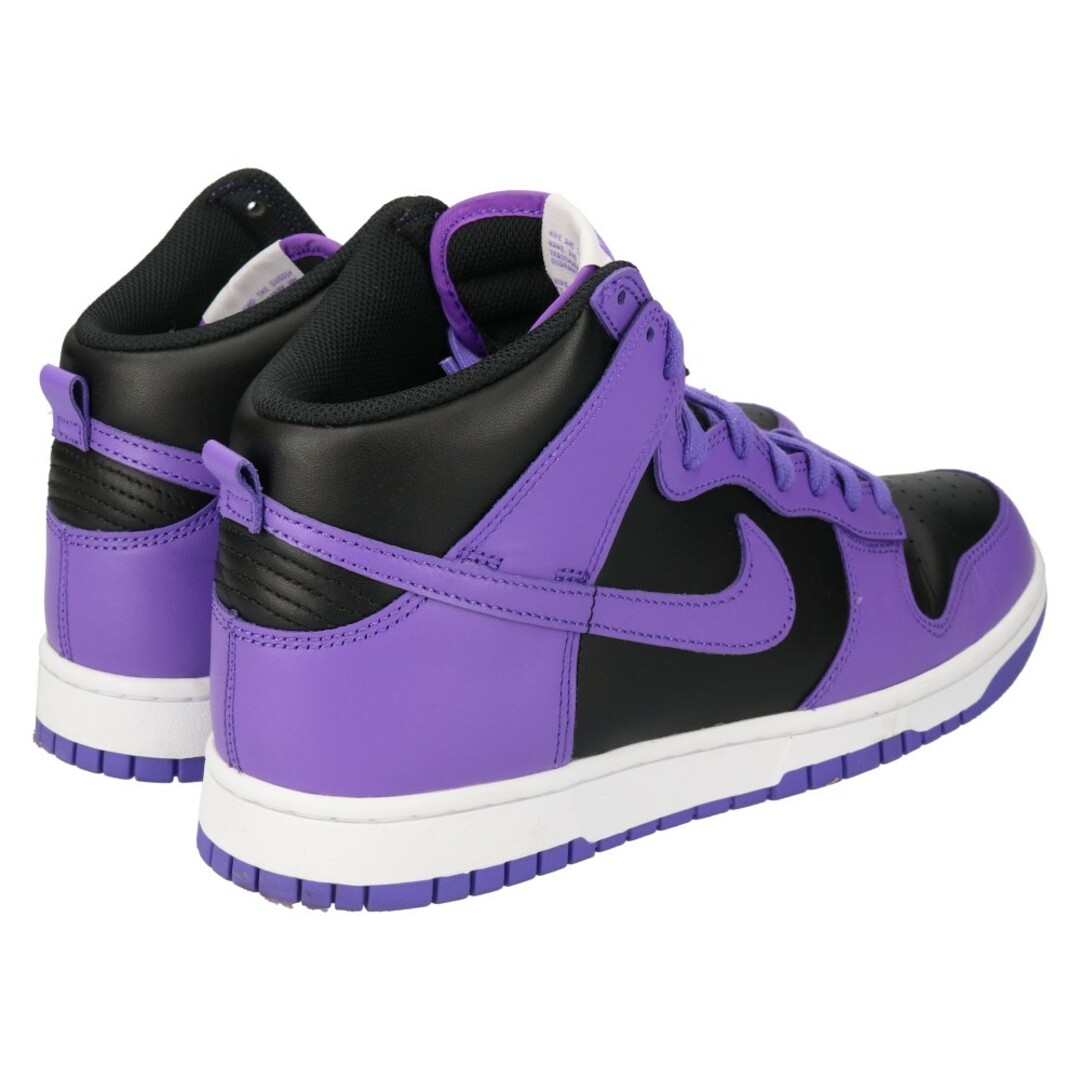 NIKE(ナイキ)のNIKE ナイキ DUNK HI RETRO BTTYS ダンクハイレトロ ハイカットスニーカー ブラック/パープル US9/27cm DV0829-500 メンズの靴/シューズ(スニーカー)の商品写真