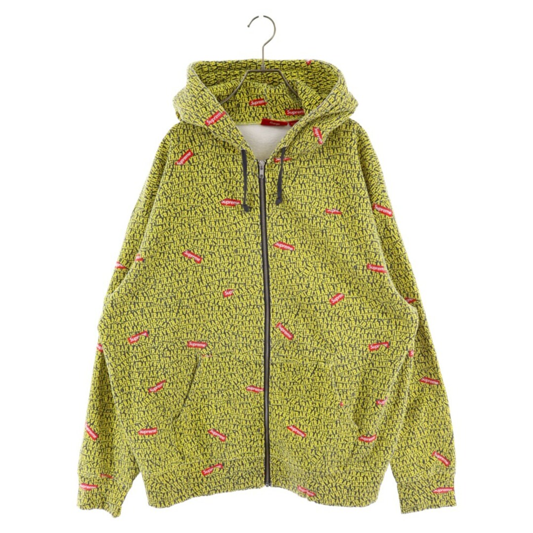 SUPREME シュプリーム 22AW IRAK Zip Up Hooded Sweatshirt アイラック コットンジップアップパーカー フーディー イエロー