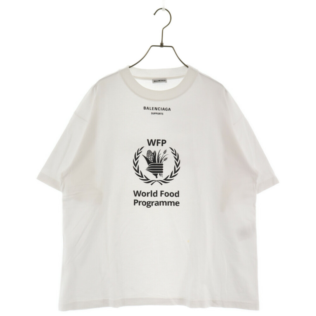 BALENCIAGA バレンシアガ 18AW WFPロゴプリント 半袖Tシャツ ホワイト 541705 TCV36