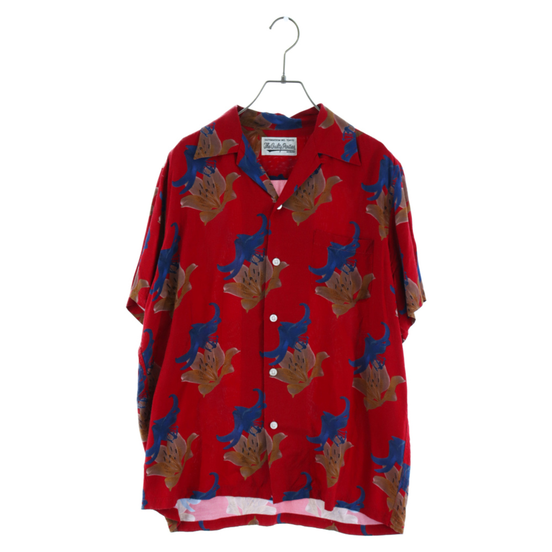 WACKO MARIA ワコマリア 20SS HAWAIIAN SHIRT S/S 20SS-WMS-HI02 ハワイアン オープンカラーシャツ レーヨン半袖シャツ レッド