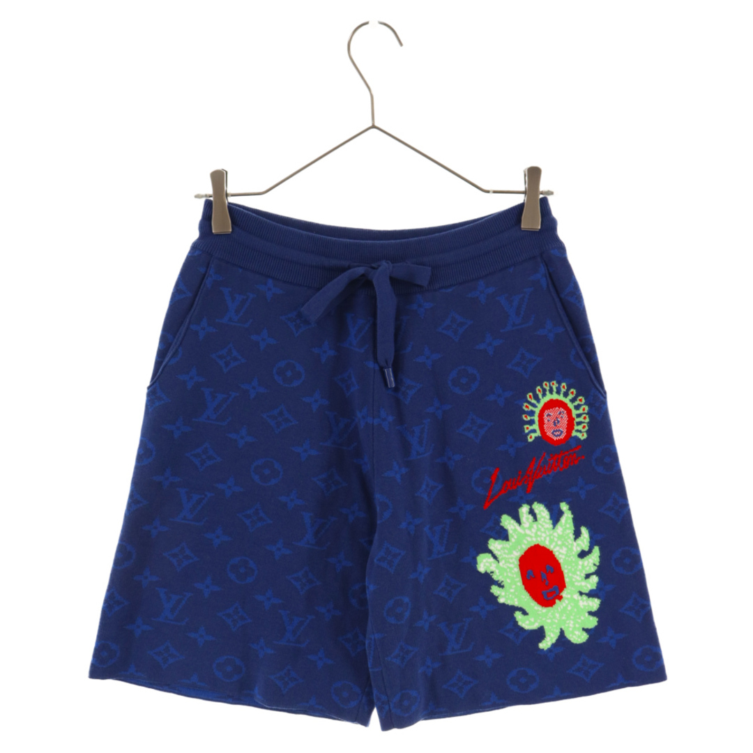 LOUIS VUITTON ルイヴィトン 23SS Yayoi Kusama Monogram Shorts Sweat RM232H ZLW HON29W 草間彌生 モノグラム スウェット ショートパンツ ショーツ ネイビー