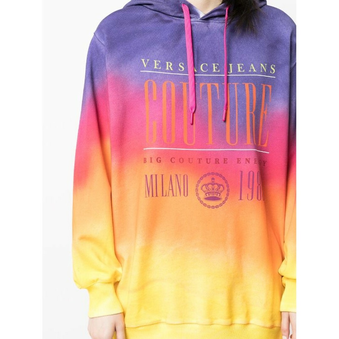 VERSACE JEANS COUTURE パーカー タイダイ Sサイズ