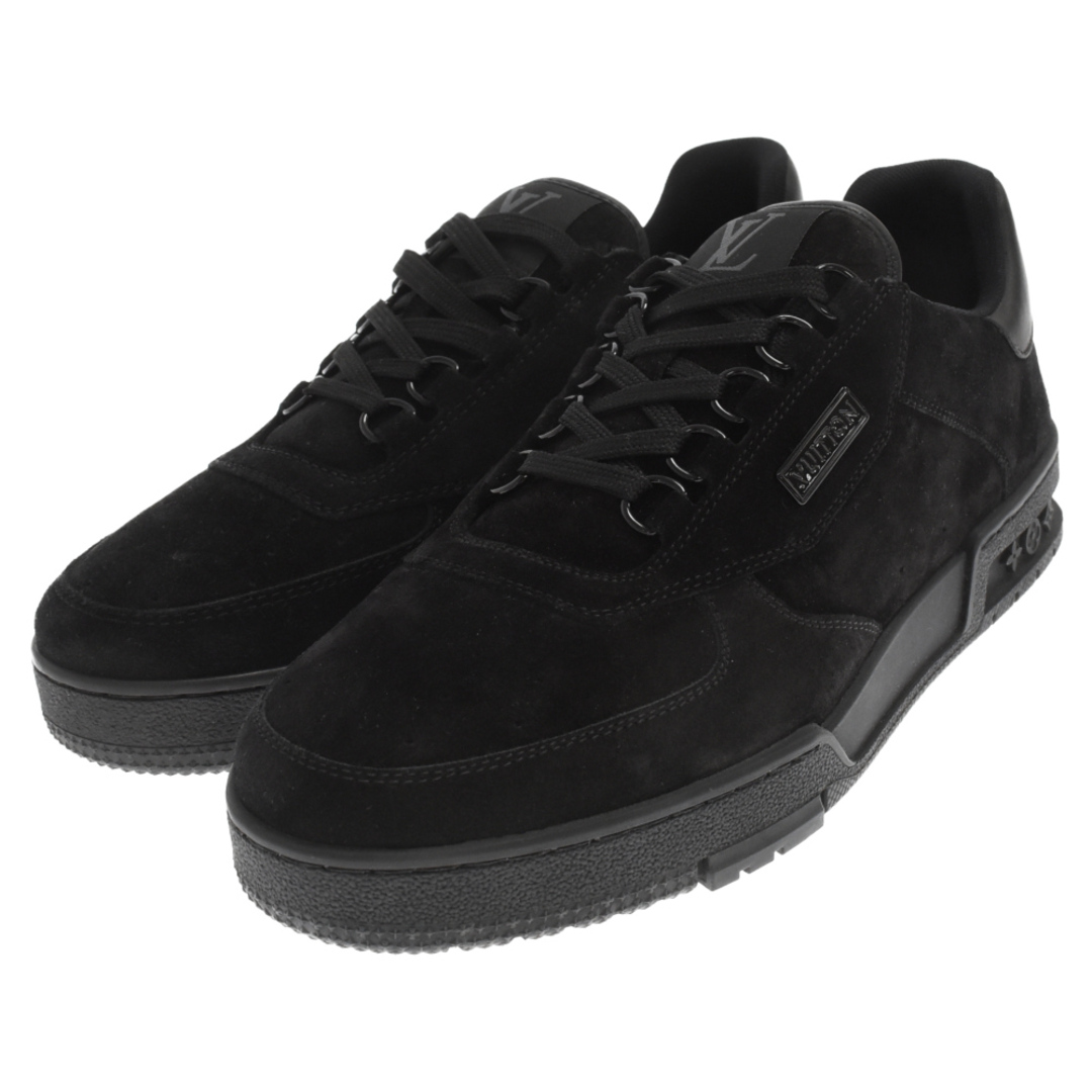 LOUIS VUITTON ルイヴィトン SUEDE LOGO LACE UP TRANAIRS スウェードレースアップスニーカー ブラック LOUIS VUITTON ルイヴィトン SUEDE LOGO LACE UP TRANAIRS スウェードレースアップスニーカー ブラック