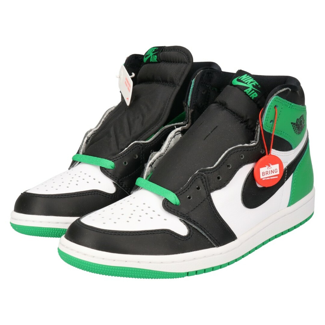 NIKE - NIKE ナイキ AIR JORDAN 1 HI Black and Lucky Green DZ5485 ...