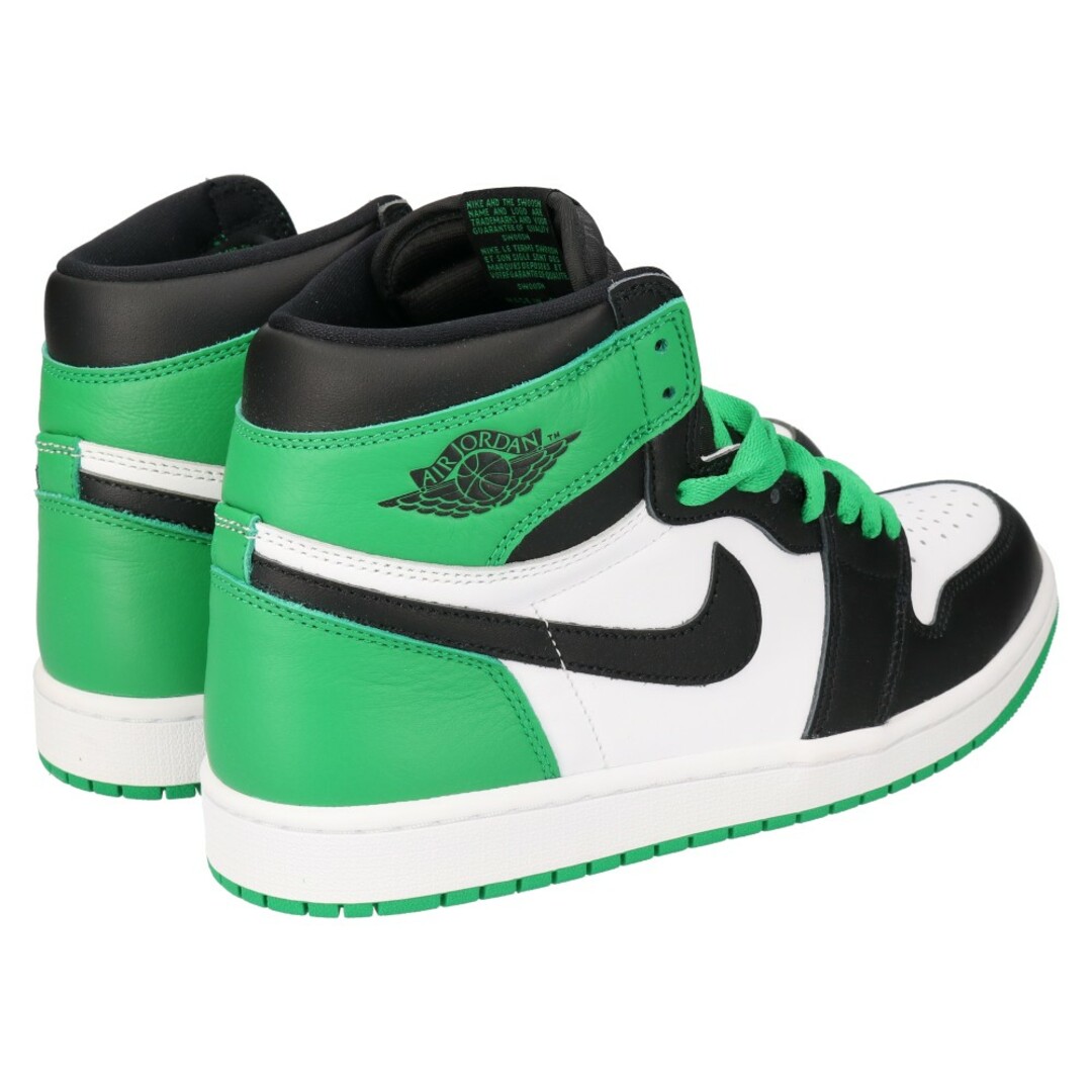 NIKE ナイキ AIR JORDAN 1 HI Black and Lucky Green DZ5485-031 エアジョーダン 1ハイ ハイカットスニーカー ブラック/グリーン