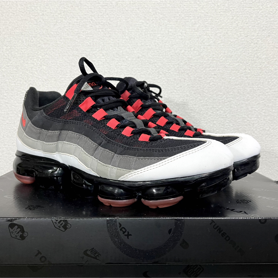 美品 完売 ナイキ AIR VAPORMAX 95 ホットレッド 27.5cm