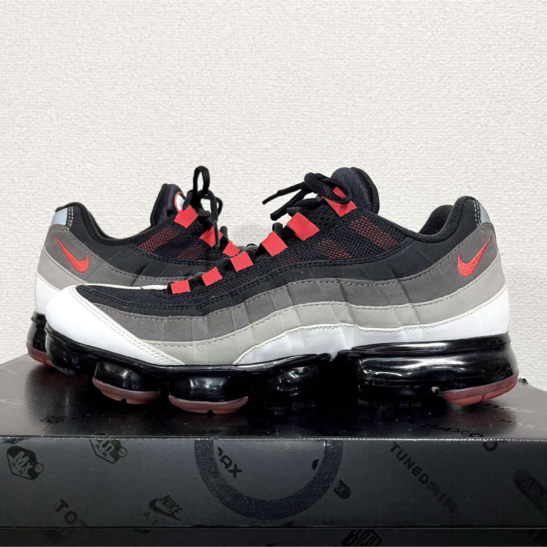 美品 完売 ナイキ AIR VAPORMAX 95 ホットレッド 27.5cm