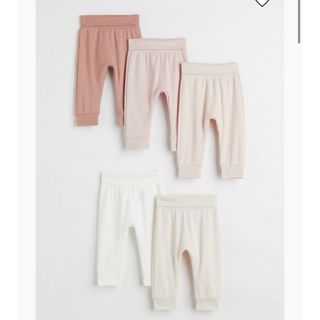 エイチアンドエム(H&M)のコットンパンツ5本セット(パンツ)