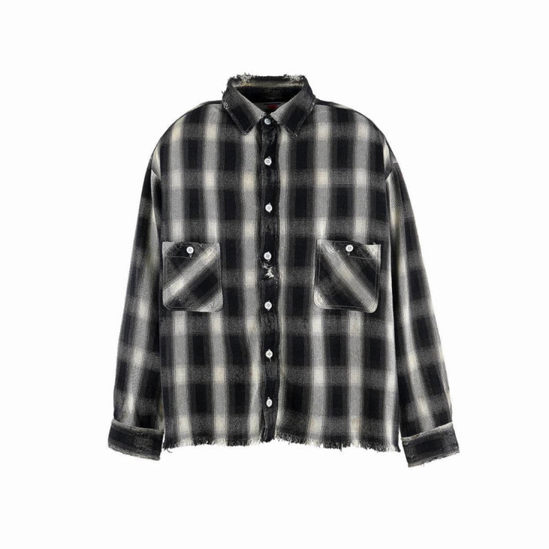 READYMADE(レディメイド)のSAINT M×××××× CHECK FRNNL SHIRT  サイズL メンズのトップス(シャツ)の商品写真