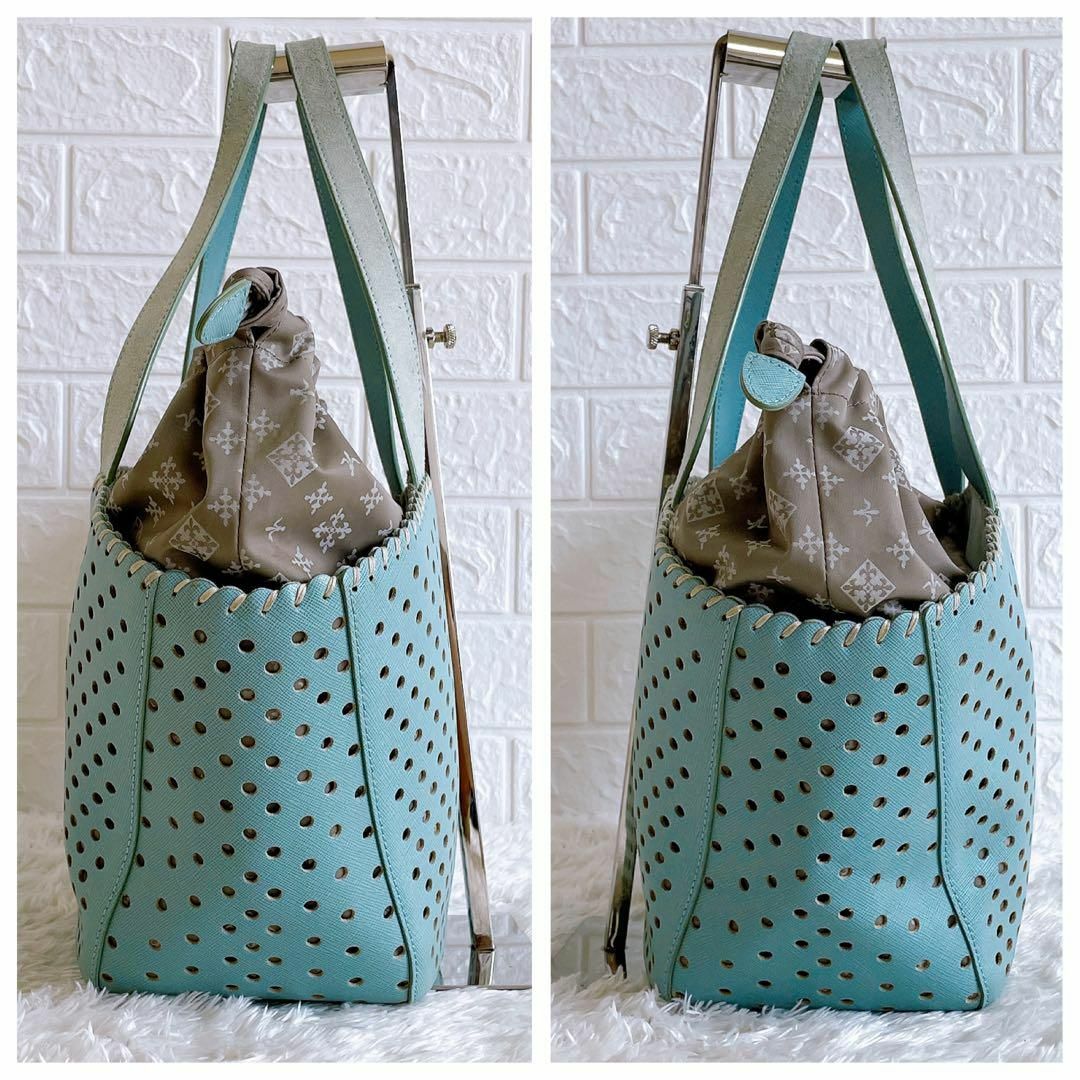 Russet - 【美品】russet ラシット パンチングレザートートバッグ 人気