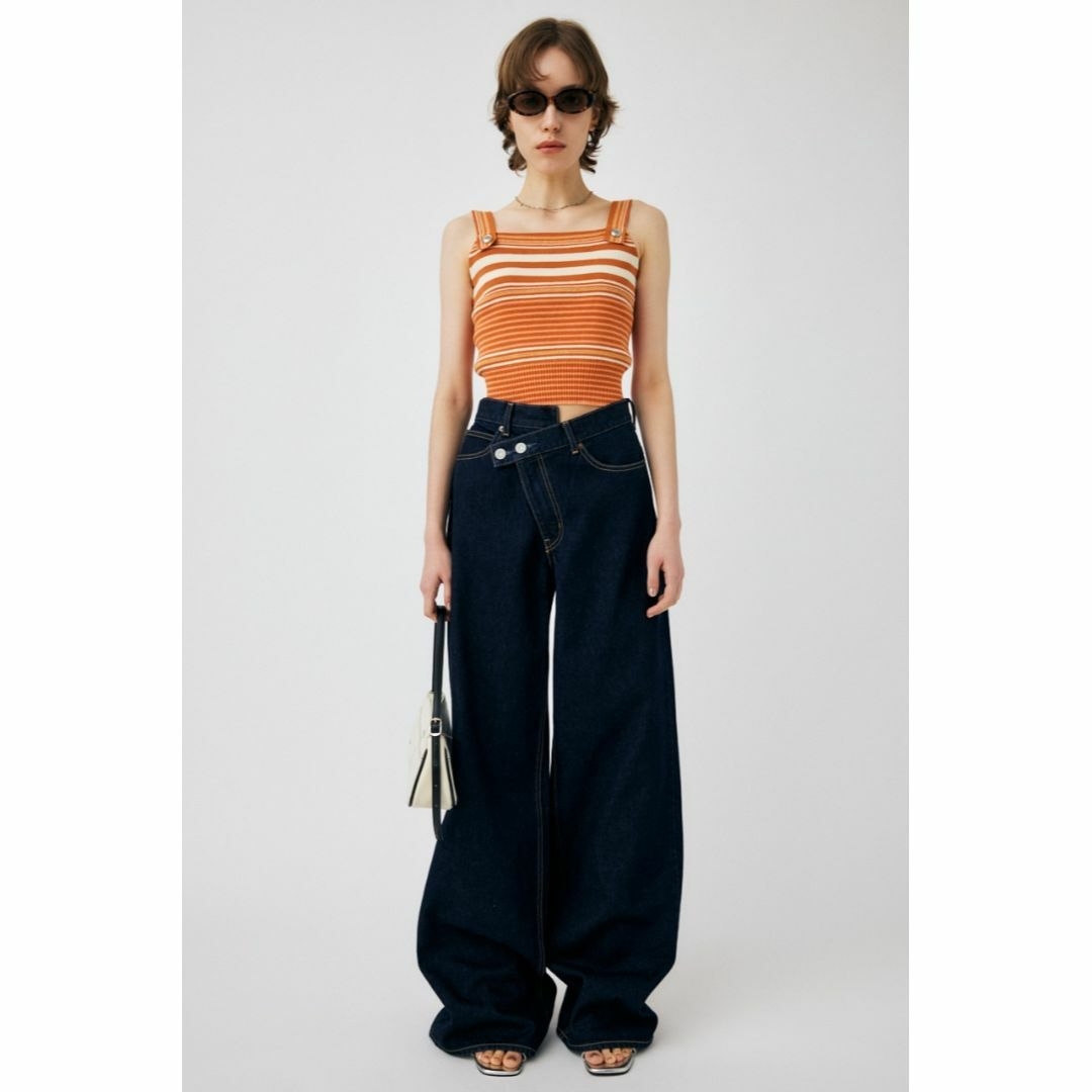 MOUSSY CROSS WAIST WIDE STRAIGHT　新品タグ付き