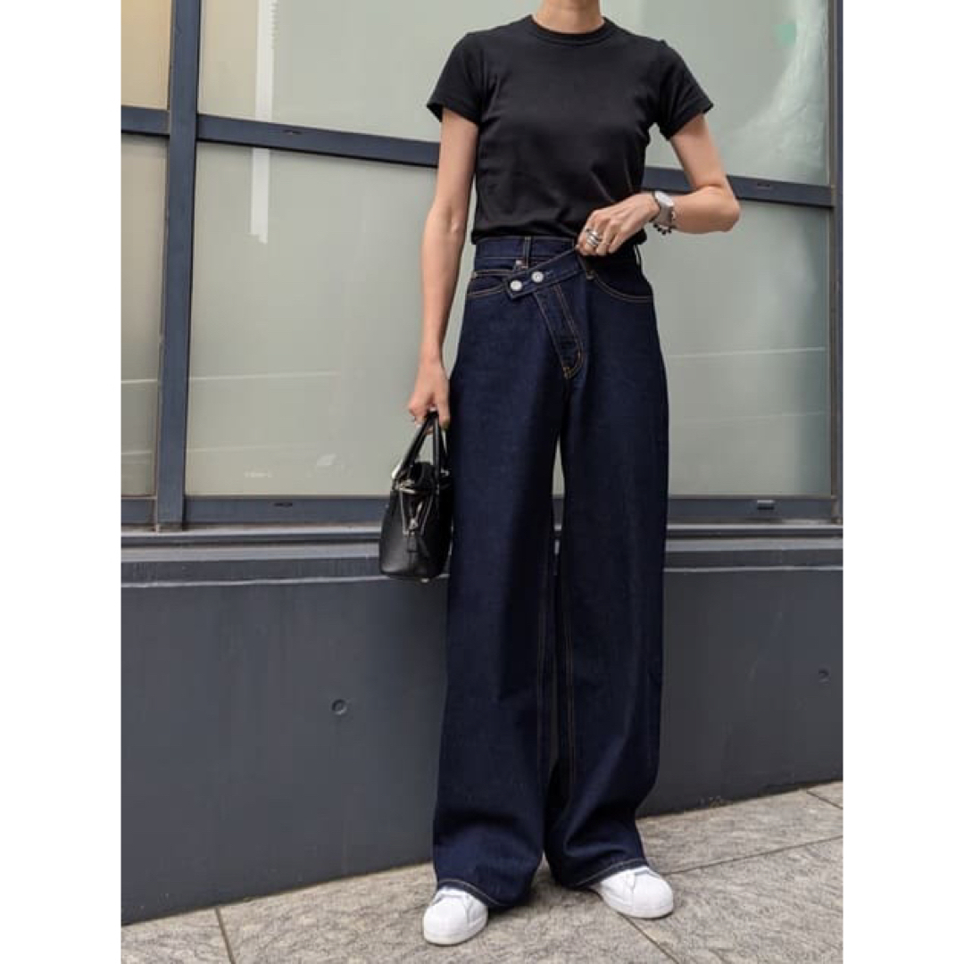 完売♥MOUSSY♡CROSS WAIST WIDE STRAIGHT - デニム/ジーンズ