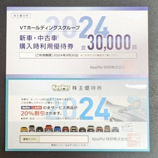 キーパー(キーパー)のKeePer技研の株主優待券20%割引券(洗車・リペア用品)