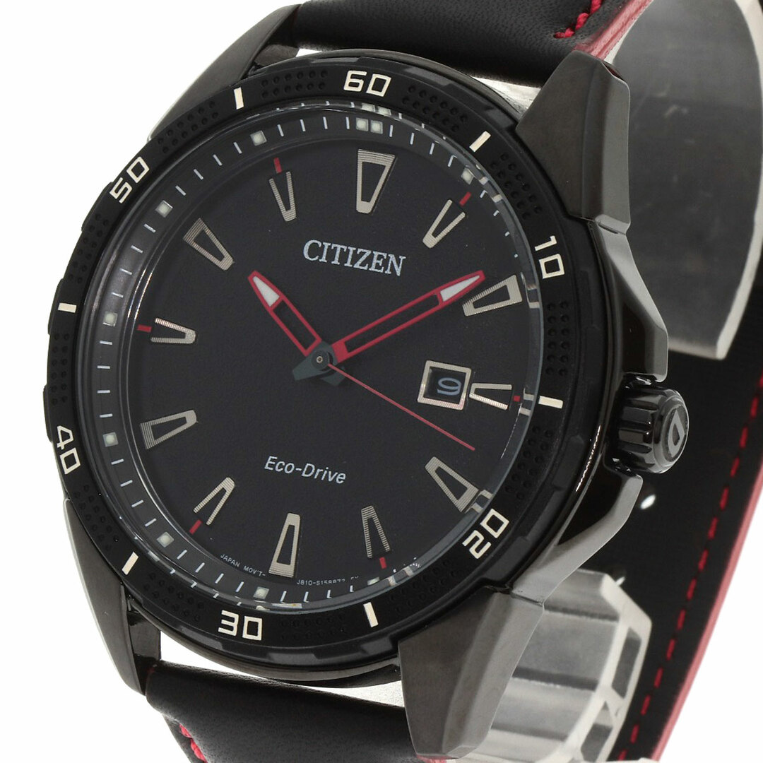 CITIZEN AW1585-04E エコドライブ 腕時計 SS 革 メンズ