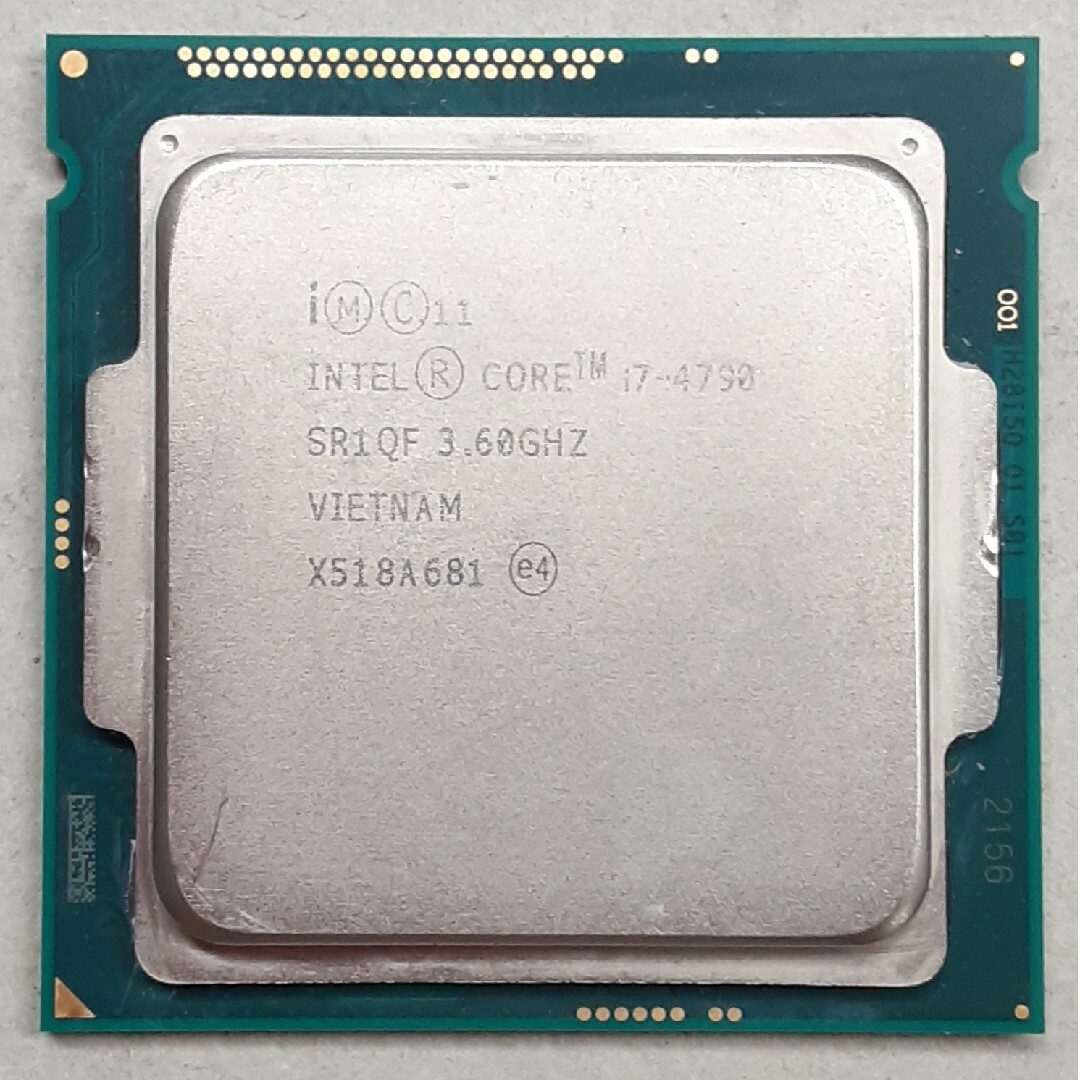 動作確認済み　インテル cpu core i7 4790S