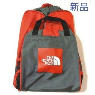 ザノースフェイス(THE NORTH FACE)の【海外限定品】ノースフェイス　シューズバッグ　登山・バッシュケース　レッド　新品(バスケットボール)